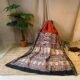 Rust Red printed Bagru Saree