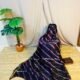 IMG_7745.JPG Black and pink lehriya Chanderi Silk Cotton Bagru