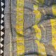 Checkered Handblock Printed Chanderi Silk Cotton Bagru