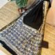 Buta Handprint Black & Blue Chanderi Silk Cotton Bagru