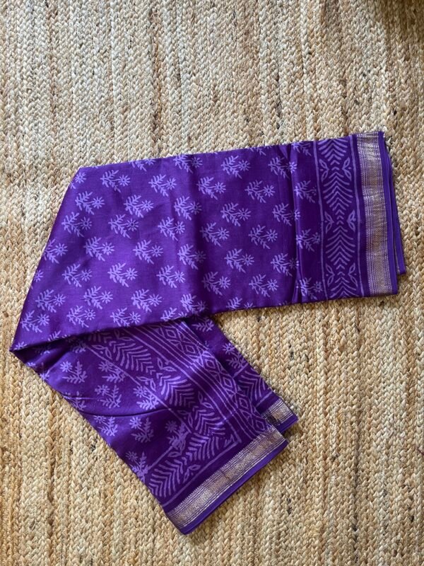 IMG_8311.JPG Purple Buta Handprint Chanderi Silk Cotton