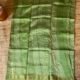 Green Flower Motif Chanderi Silk Cotton Bagru