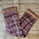 Brown Flower Motif Chanderi Silk Cotton Bagru