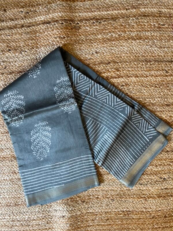 Kalga Handprint Chanderi Silk Cotton