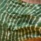 Green Shibori tie-dye Chanderi cotton saree